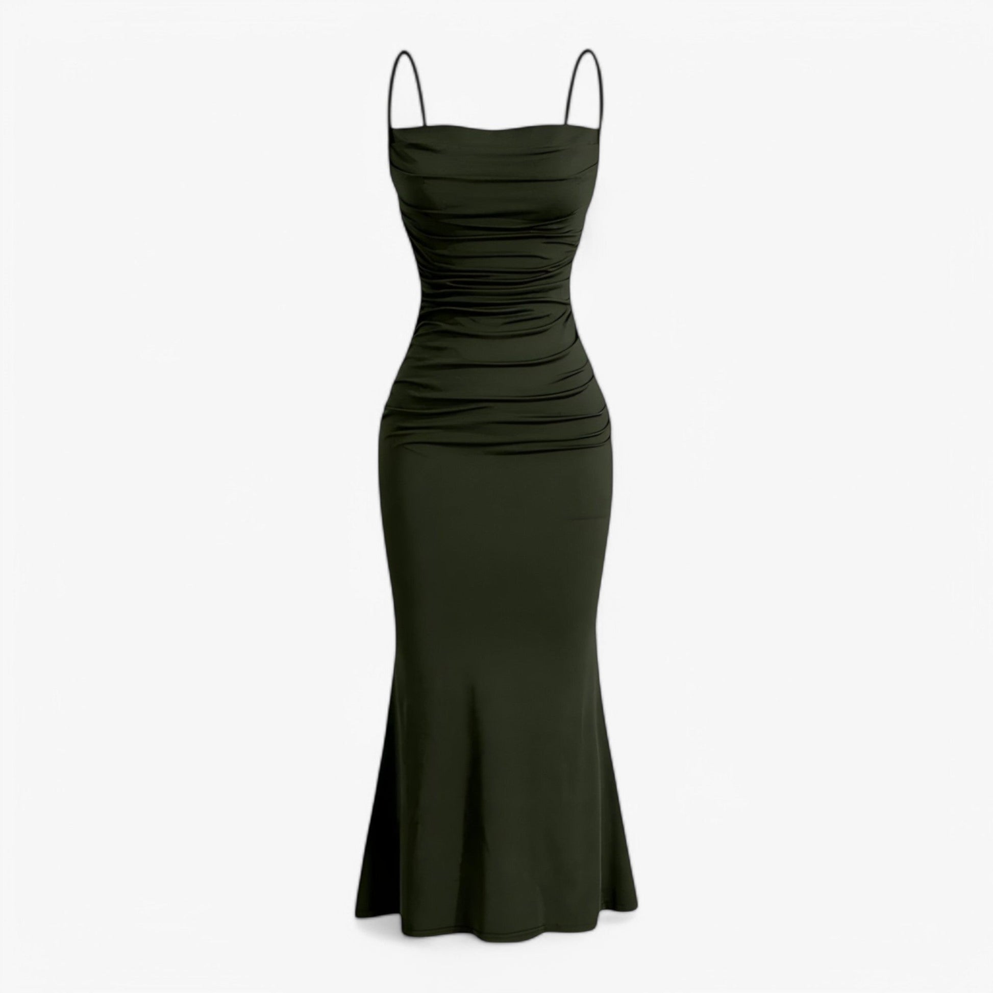 Sukienka Maxi dla Kobiet z Dekoltem V, Elegancka Sukienka Wieczorowa na Wesele, Lekka Letnia Sukienka Maxi 4