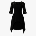 Sukienka Midi Elegancka z Koronkowymi Rękawami dla Kobiet w Plus Size - Idealna na Wesele i Inne Okazje 3