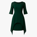 Sukienka Midi Elegancka z Koronkowymi Rękawami dla Kobiet w Plus Size - Idealna na Wesele i Inne Okazje 4
