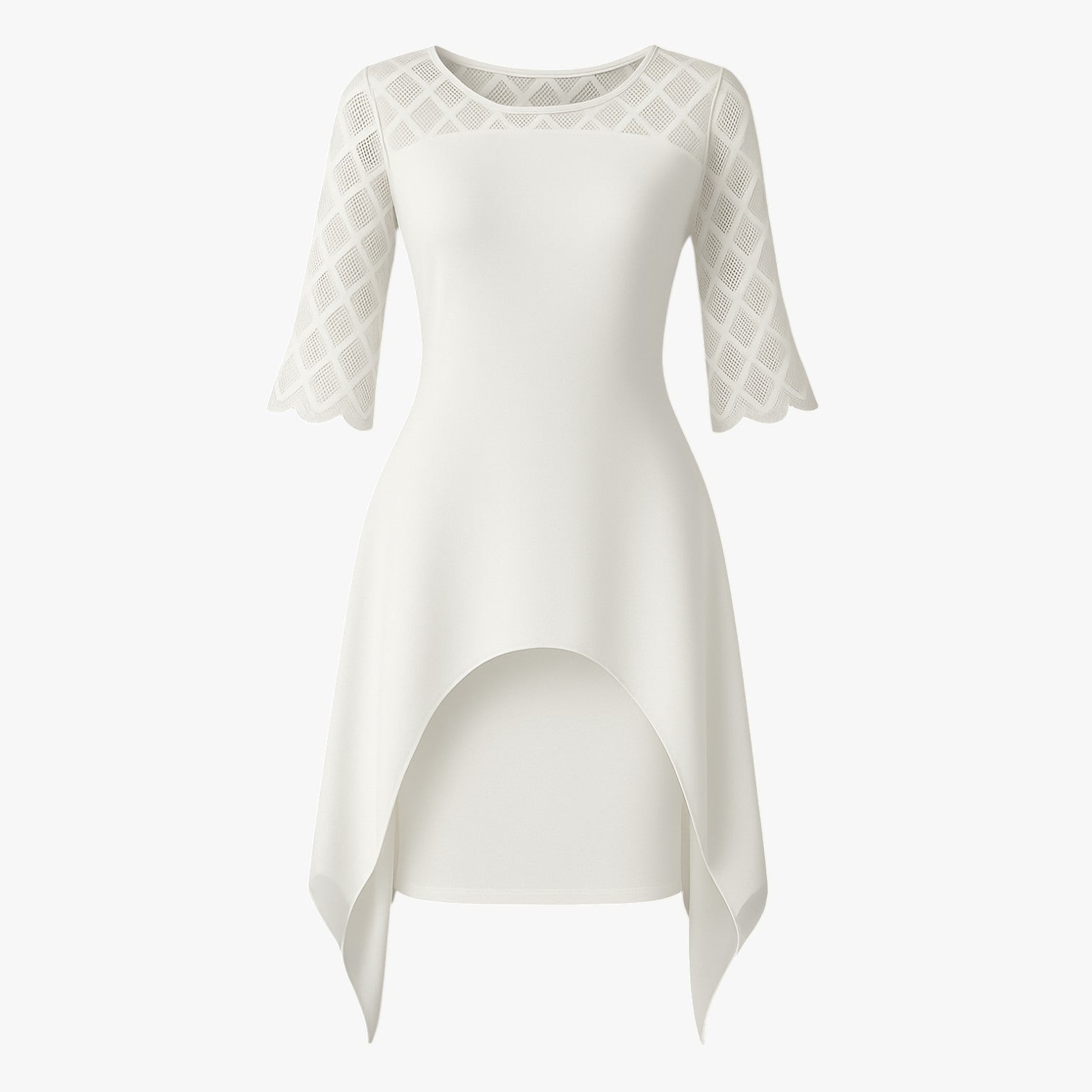 Sukienka Midi Elegancka z Koronkowymi Rękawami dla Kobiet w Plus Size - Idealna na Wesele i Inne Okazje 7