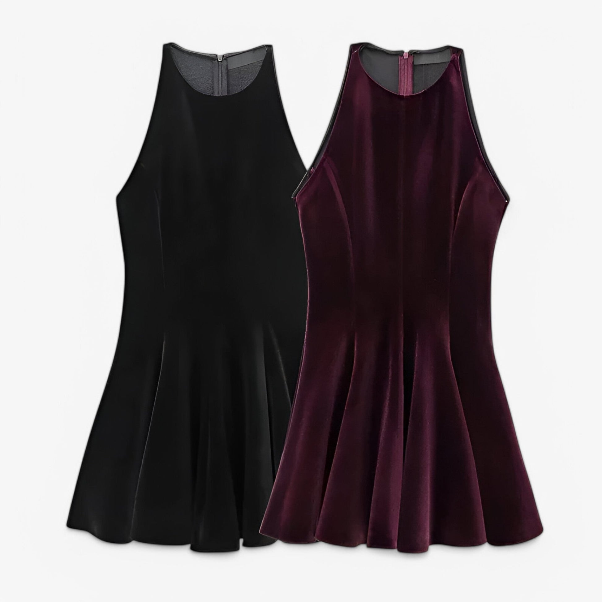 Sukienka Mini Welurowa dla Kobiet - Elegancka Sukienka na Wesele i Przyjęcia 5