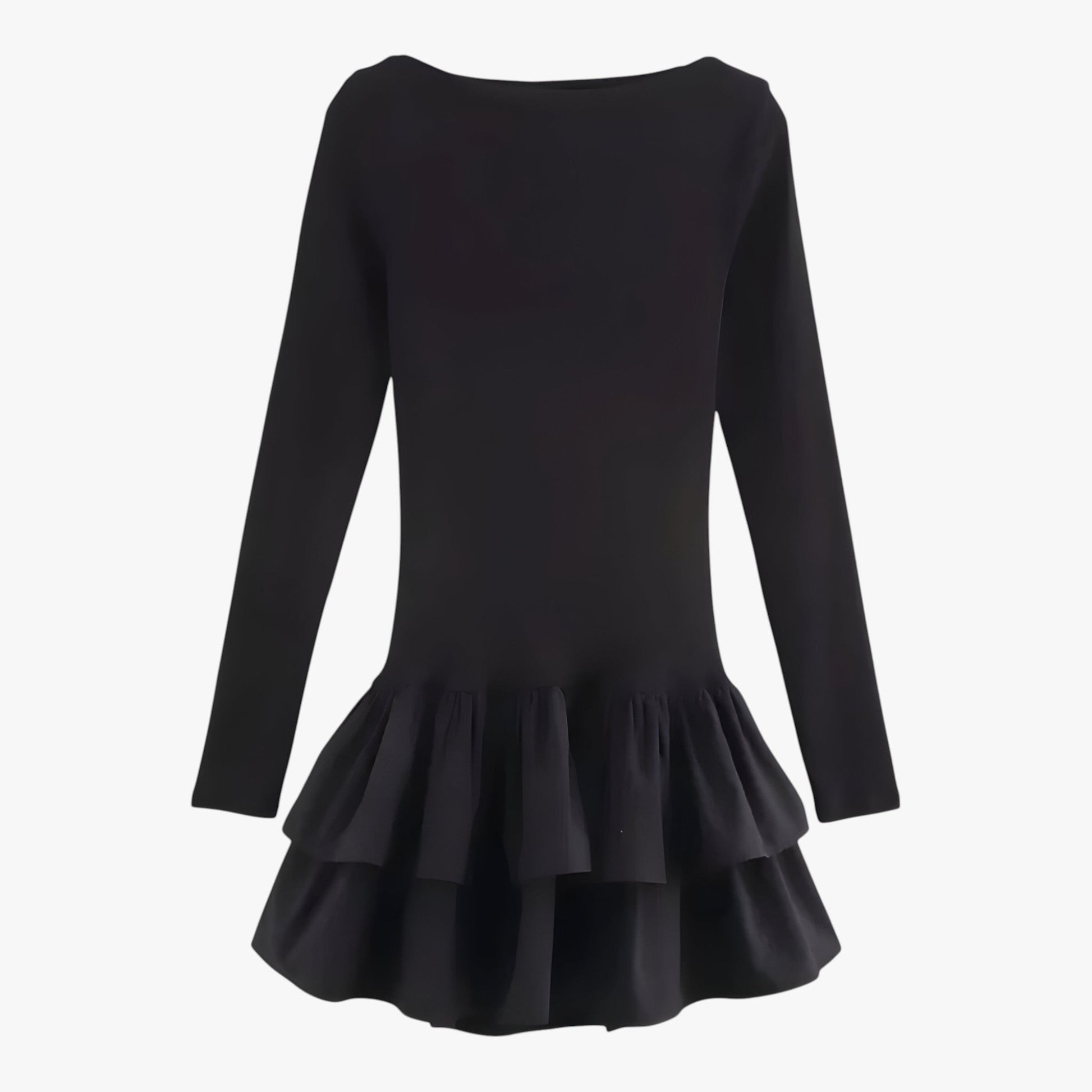 Sukienka na Wesele Mini z Długim Rękawem z Falbanami dla Kobiet - Elegancka Letnia Sukienka 6